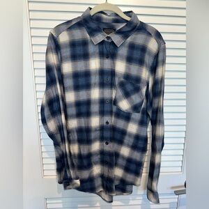 Pendleton Blue over sized fit button up flannel